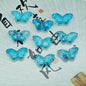 Butterfly Glass Beads 15x10mm Colored Transparent 25pcs 8