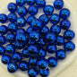 Plated Bubblegum Beads 20mm Metallic Mirror Finish Mixed Colors 20pcs 14