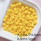 Solid Color Cylindrical Pony Beads Acrylic 6mm 50pcs 4