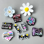 Silicone Focal Beads Mother Theme Playful Scripts Hearts 20pcs 3