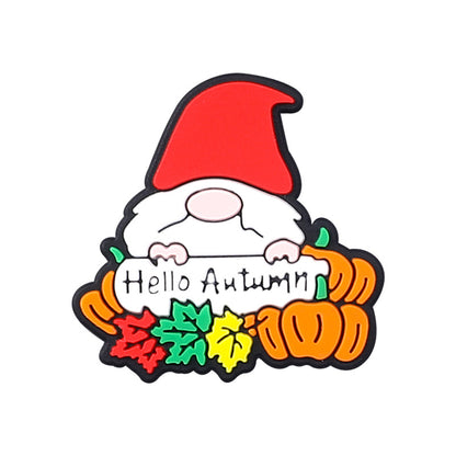 Silicone Focal Beads Scarecrow Autumn Pumpkin With Text Autumn Vibes 20pcs 7