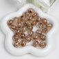 Clear Round Acrylic Beads 12mm 16mm Gold Foil Filled 40pcs 14