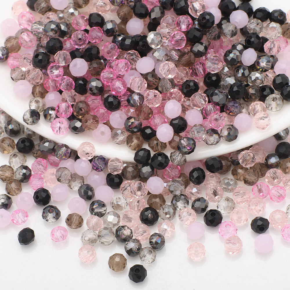 Czech Electroplated Faceted Glass Beads 8mm Soft Shimmer 100pcs 20