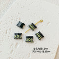 Painted Cute Character Plate Series Metal Beads Bulk 20pcs 6