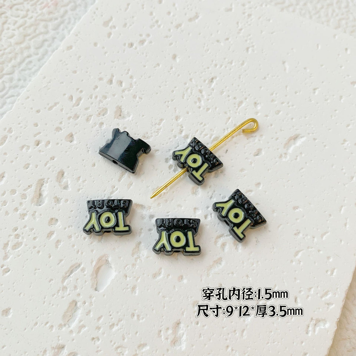Painted Cute Character Plate Series Metal Beads Bulk 20pcs 6