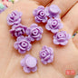 Japanese Camellia Acrylic Beads 12mm Pastel Colors 100pcs 9