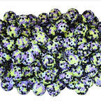 Rhinestone Bubblegum Beads 10-22mm Halloween Green Black Purple 5pcs 2