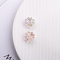 Transparent Plating Clover Acrylic Beads 14mm Summer Glow 10pcs 9