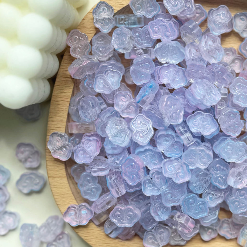 Czech Glass Beads Flower 9 13mm Imitation Jade Jelly Colors 30pcs 6