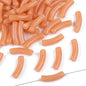 Curved Tube Acrylic Beads 32mm Translucent Mixed Colors 40pcs 9