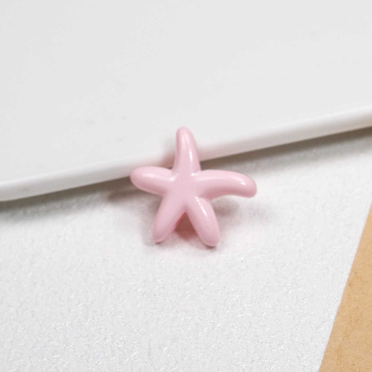 Irregular Starfish Acrylic Beads 21mm Glossy Mixed Colors 50pcs 16
