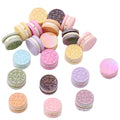 UV Plating Oreo Biscuit Resin Beads 12x23mm Glossy Multicolor 50pcs 2