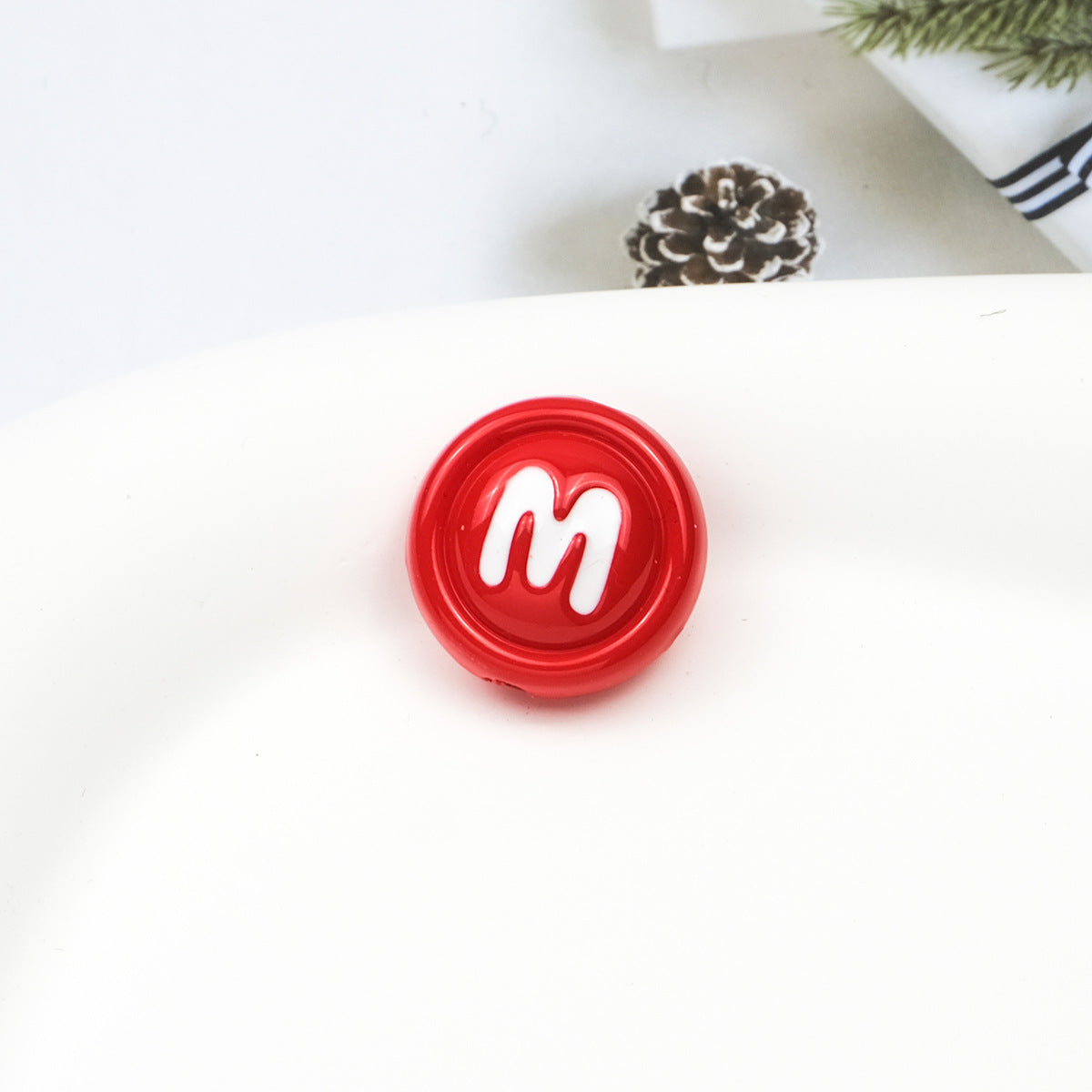 Baking Painted Acrylic Beads 18mm Enamel Candy Letter 50pcs 11