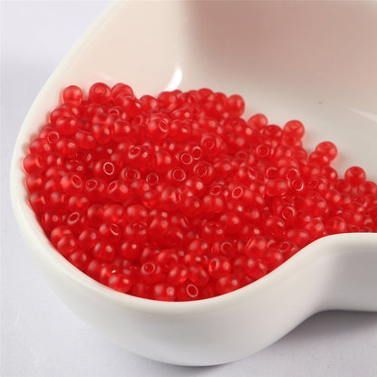 Frosted Seed Glass Beads 2mm Muted Rainbow Colors 800pcs 15