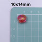 Transparent Shell Resin Beads 14mm Iridescent Multicolor 50pcs 10