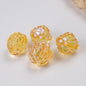Transparent UV Plating Rose Acrylic Beads 20mm Shaped 50pcs 10