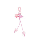 Pink Cherry Blossom Acrylic Flower Keychain 2pcs 5