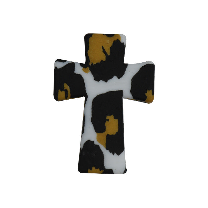 Silicone Focal Beads Cross Sunflower Skull Camouflage 20pcs
