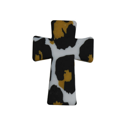 Silicone Focal Beads Cross Sunflower Skull Camouflage 20pcs