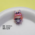 Plating Sanrio Resin Beads Glossy Pretty Girl Series 10pcs 6