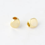 Brass Irregular Triangle Metal Beads 4-5mm Polished Torsion 100pcs 8