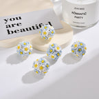 Flower Clay Beads 19mm Multicolor Handmade Polymer 20pcs 2