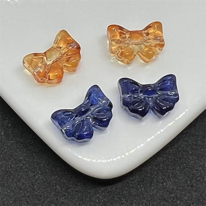 Transparent Bow Glass Beads 14mm Clear Mix 100pcs 3