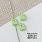 Kitten and Teddy Bear Metal Beads 14mm Hand Painted Alloy 10pcs 19