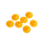 Acrylic Flower Spacer Beads 9mm Baking Painted 100pcs 2