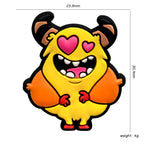 Silicone Focal Beads Cartoon Chicken Cow Smiling Face Vibrant Colors 20pcs 3