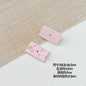 Painted Rainbow and Swing Plate Metal Beads 43mm 28mm Baking Finish 10pcs 10