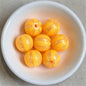 Shimmer Striped Acrylic Beads 16mm Colorful Glossy 100pcs 14
