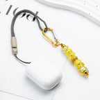 Beadable Carabiner Keychain Metal Shiny Frame Colorful Options 2