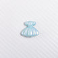 UV Plating Skirt Acrylic Beads 26mm Colorful Shimmering 20pcs 4