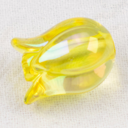 Transparent Plating Tulip Acrylic Beads 12x16mm Colorful 20pcs 10