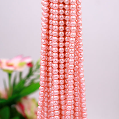 Pearl Glass Beads 8mm Imitation Lustrous Pastel Mixed 1000pcs 9