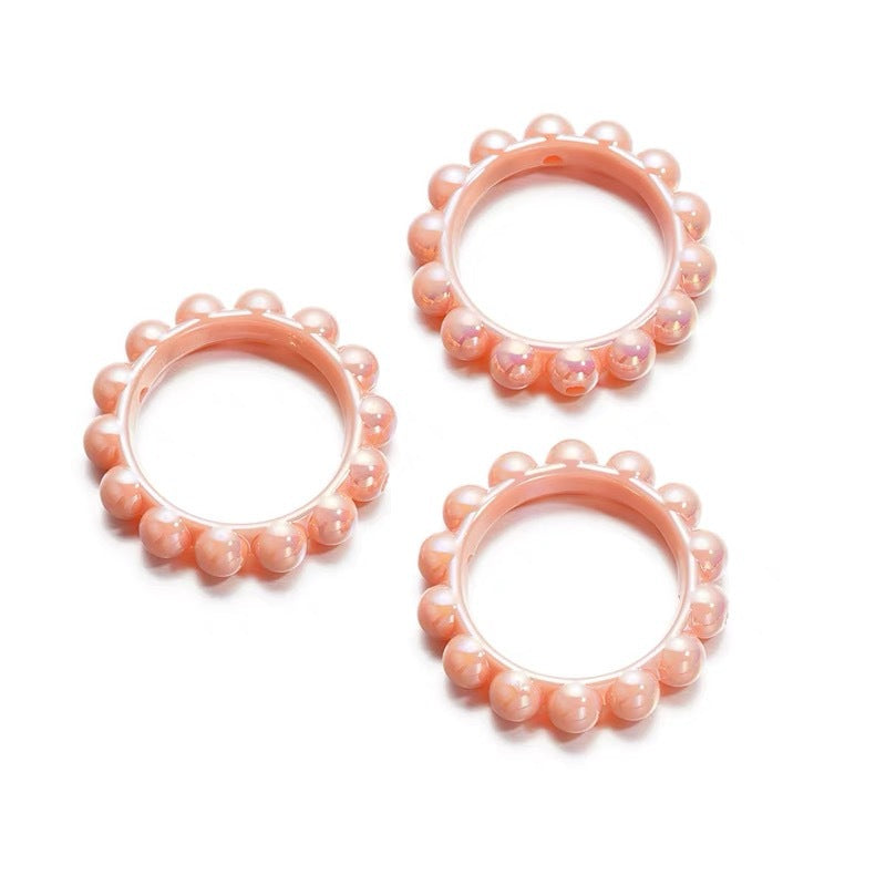 UV Scratch Resistant Balsam Pear Ring Bead Frame Acrylic 10pcs 12