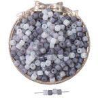 Acrylic Tube Beads 6x5mm Soft Pastel Colors 200pcs 5