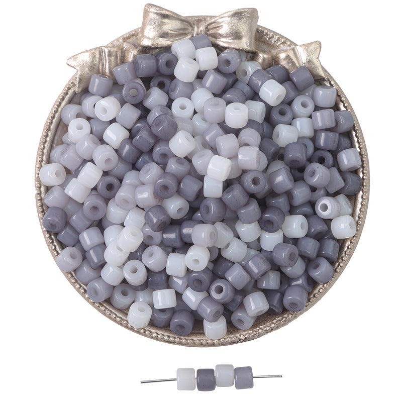 Acrylic Tube Beads 6x5mm Soft Pastel Colors 200pcs 5