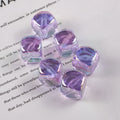 Transparent Flat Square Acrylic Beads 15mm Candy Colors 50pcs 3