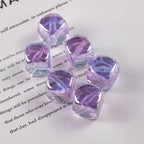 Transparent Flat Square Acrylic Beads 15mm Candy Colors 50pcs 3