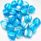 Fantasy Gradient Heart Resin Beads 20mm Pearlescent Purple Blue 20pcs 2