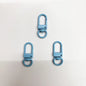 Colorful Zinc Alloy Keychain Hooks 33mm Baking Painted 50pcs 12