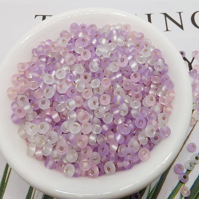 Frosted Seed Glass Beads 3mm Pastel Transparent Colors 300pcs 2
