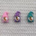 Silicone 3D Focal Beads Easter Carrot Dwarfs Polka Dot Hat 20pcs 3