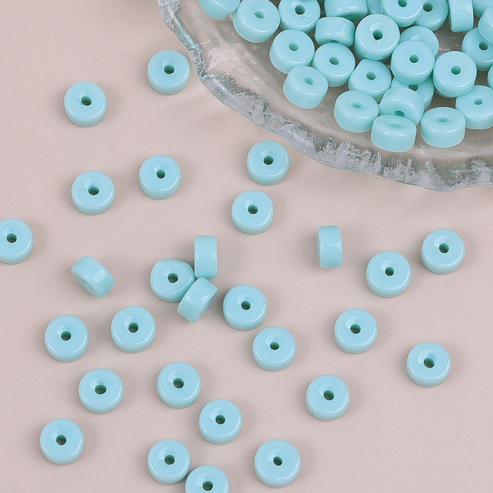 Glass Cylindrical Spacer Beads 6mm Mini 100pcs 20