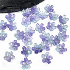 Czech Glass Beads Cherry Blossom 10mm Iridescent Pastel 50pcs 2