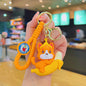Soft Rubber Fruit Dog Keychain Cute Grape and Banana Design 9