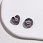 Clear Round and Heart Acrylic Beads 12mm Translucent Pastel Mixed Colors 50pcs 13