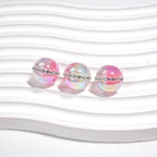 Luminous Rhinestone Chain Enlaced Resin Beads 16mm Round 10pcs 4